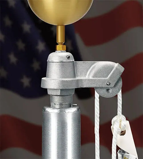 40 Foot Tapered Aluminum Flagpole With External Halyard – Durable Single Piece Pole | Made in USA Freedom Flag and Pole 