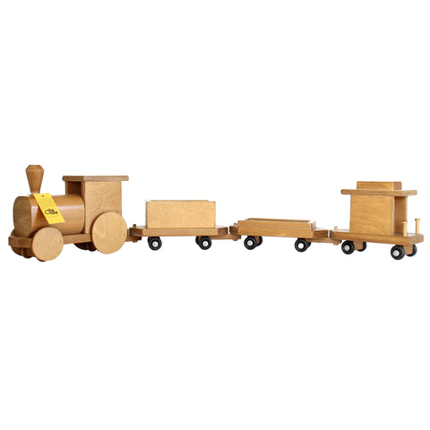 40 Inch Handcrafted Wooden Toy Train Set – Kid-Safe Finish – AmishMade Lapps Toys | Made in USA Amish Toy Box  Wooden Toys