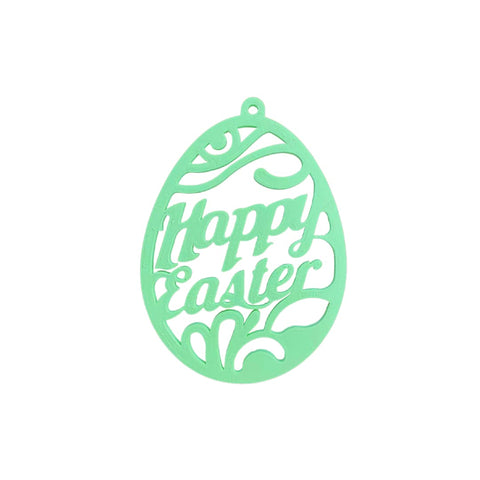 Easter Wall Decor – 3D Printed Happy Easter Hanging Ornament | Made in USA Chatelet Manufacturing 