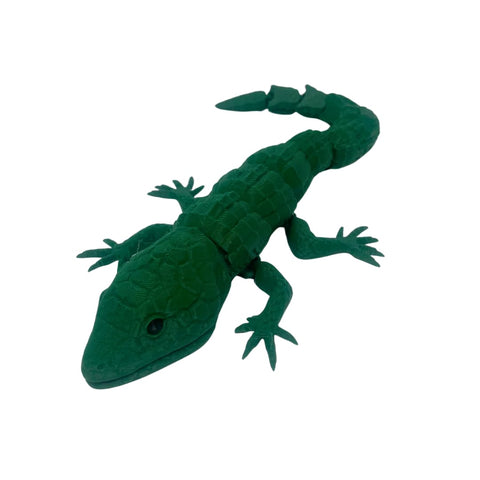 Articulated Lizard 3D Printed Fidget Toy – Flexible Desk Display | Made in USA Chatelet Manufacturing 