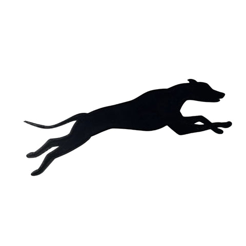 English Greyhound Dog Fridge Magnet – 7 Inch Black Silhouette | Made in USA Chatelet Manufacturing 