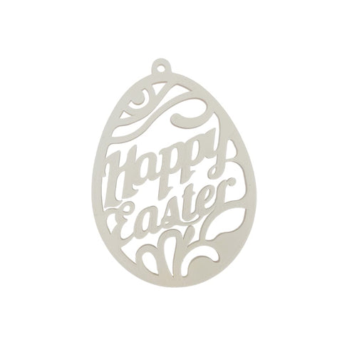 Easter Wall Decor – 3D Printed Happy Easter Hanging Ornament | Made in USA Chatelet Manufacturing 
