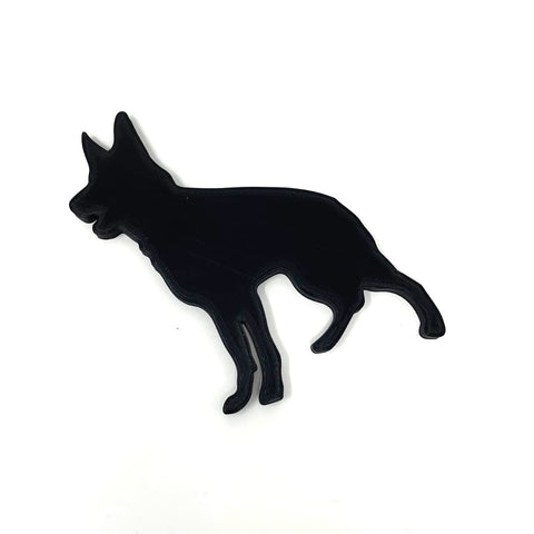 German Shepherd Fridge Magnet - Black - Dog Refrigerator Magnet - Made in the USA Chatelet Manufacturing 