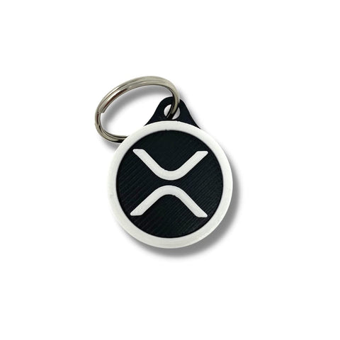 Ripple XRP Cryptocurrency Keychain 1.6 Inch – 3D Printed Collectible | Made in USA Chatelet Manufacturing 