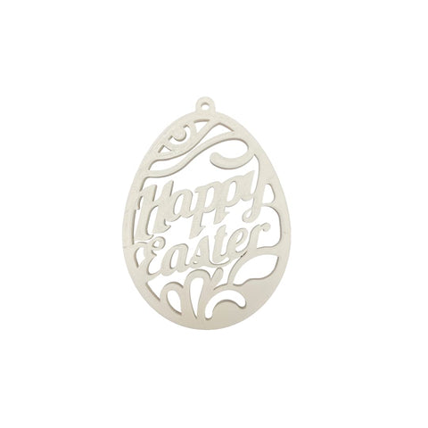 Easter Wall Decor – 3D Printed Happy Easter Hanging Ornament | Made in USA Chatelet Manufacturing 