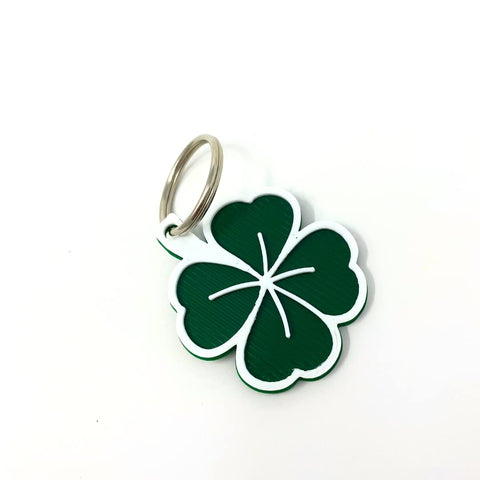 St Patrick's Day Shamrock Keychain – 2.5 Inch Lucky Clover Accessory | Made in USA Chatelet Manufacturing 
