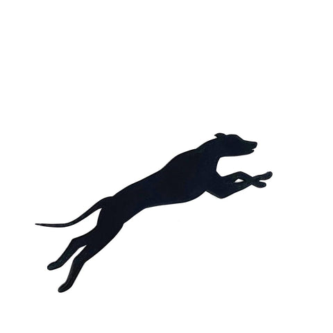 English Greyhound Dog Fridge Magnet – 7 Inch Black Silhouette | Made in USA Chatelet Manufacturing 
