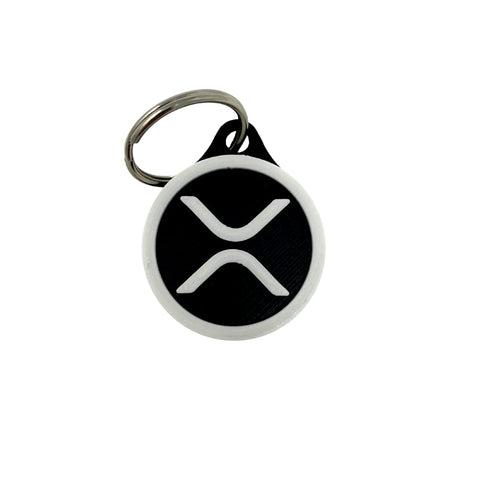 Ripple XRP Cryptocurrency Keychain 1.6 Inch – 3D Printed Collectible | Made in USA Chatelet Manufacturing 