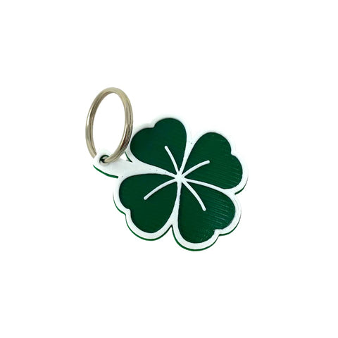 St Patrick's Day Shamrock Keychain – 2.5 Inch Lucky Clover Accessory | Made in USA Chatelet Manufacturing 