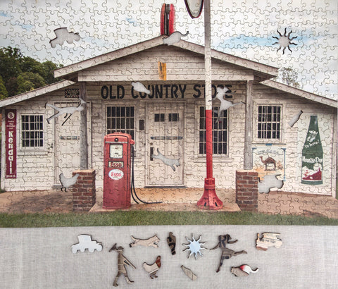 Country Store, Wooden Puzzle, 557 Pcs Perplexing Puzzles  Jigsaw Puzzles