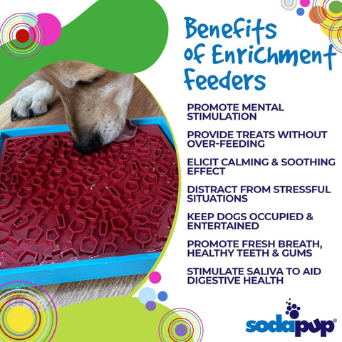 Vino Design Enrichment Lick Mat – Interactive Dog Feeding Toy | Made in USA SodaPup  EMAT