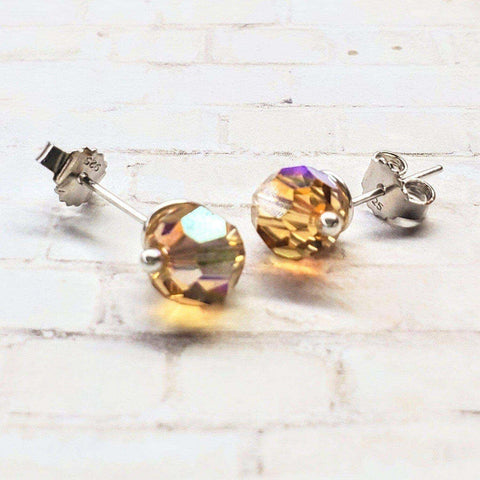 4mm Sterling Silver Spiral Stud Earrings – Handmade Jewelry | Made in USA Alexa Martha Designs  Ear Studs