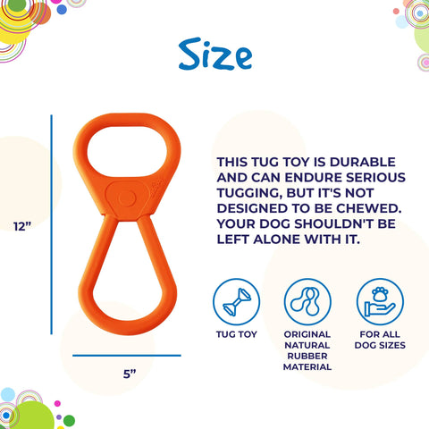 SodaPup Durable Rubber Dog Tug Toy – Interactive Can Pull Tab Design | Made in USA SodaPup  Rubber Dog Toys