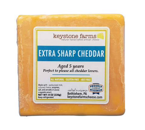5 Year Aged White Cheddar Vern's Cheese  Cheese