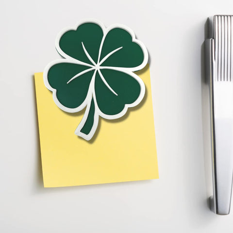Lucky Four Leaf Clover Fridge Magnet – 7 Inch St Patrick’s Day Decor | Made in USA Chatelet Manufacturing 