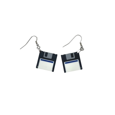 Retro Cassette Tape Earrings Set – 90s Party Accessories | Made in USA Chatelet Manufacturing 
