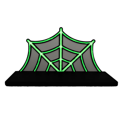 Halloween Spider Web Floating Shelf – 9 Inch Wide 5 Inch Deep | Made in USA Chatelet Manufacturing 