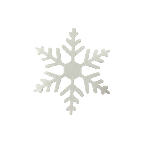 Snowflake Christmas Tote Bag Charm – Durable Plastic Accessory | Made in USA Chatelet Manufacturing 