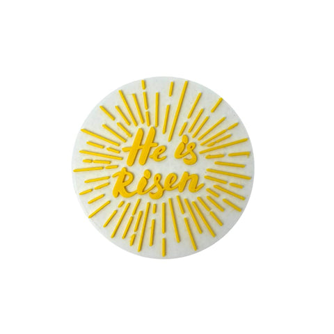 He Is Risen Easter Fridge Magnet 5 Inch – Religious Kitchen Decor | Made in USA Chatelet Manufacturing 