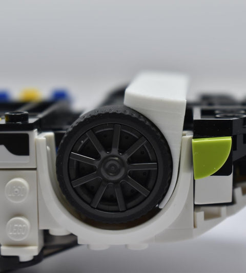 Collectible Car Display Wall Mount | Low Profile Design Compatible With Lego Car Models | Display Cars by Wheels on Wall | Made in USA Chatelet Manufacturing 