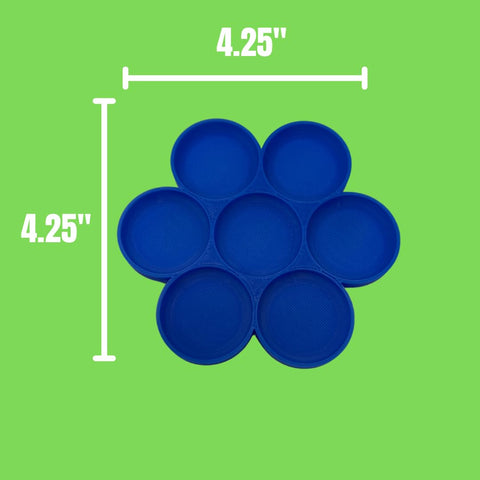 Hermit Crab Food Tray – 7 Compartment Feeding Dish for Crabs and Snails | Made in USA Chatelet Manufacturing 