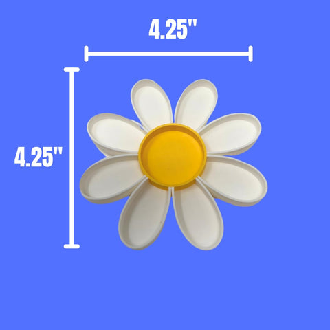 Hermit Crab Daisy Food Tray | 9 Dividers Daisy Design | Great Feeder Dish for Crab, Lizard or Frog Terrariums | Made in USA Chatelet Manufacturing 