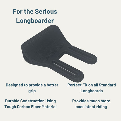 Carbon Fiber Longboard Foot Stop – Enhanced Traction and Balance | Made in USA Chatelet Manufacturing 