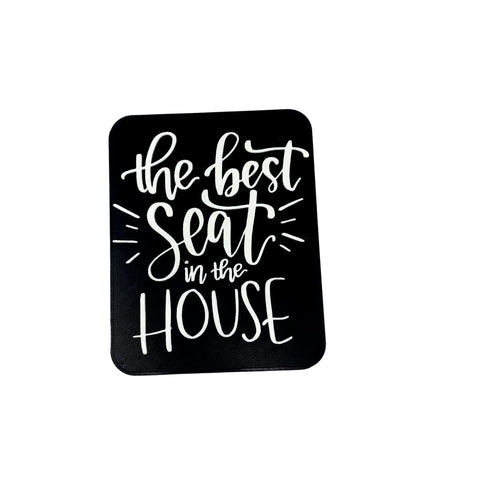 Funny Bathroom Wall Sign – Best Seat in the House – 8.5x7 Inch | Made in USA Chatelet Manufacturing 