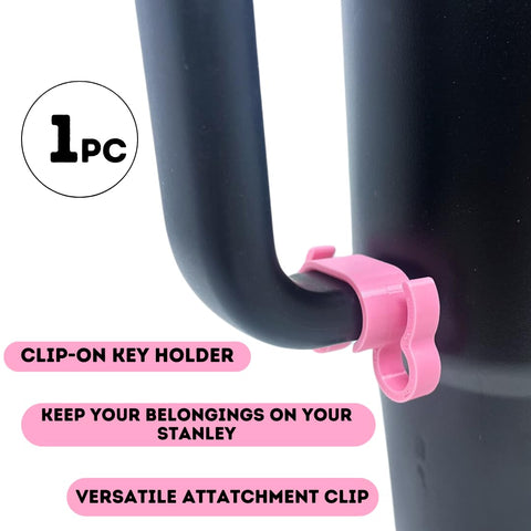 Handle Clip Compatible With Stanley Mugs | Innovative Pop-on Handle Clip for Stanleys | Keep Keys or Other Items Handy | Made in USA Chatelet Manufacturing 