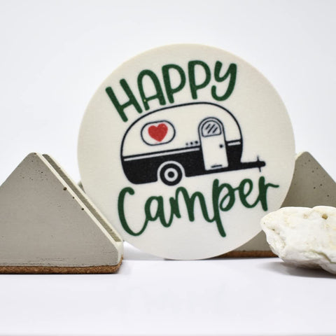 Happy Camper Tote Bag Charm – Decorative Baglets Accent | Made in USA Chatelet Manufacturing 
