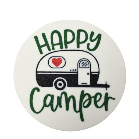 Happy Camper Tote Bag Charm – Decorative Baglets Accent | Made in USA Chatelet Manufacturing 