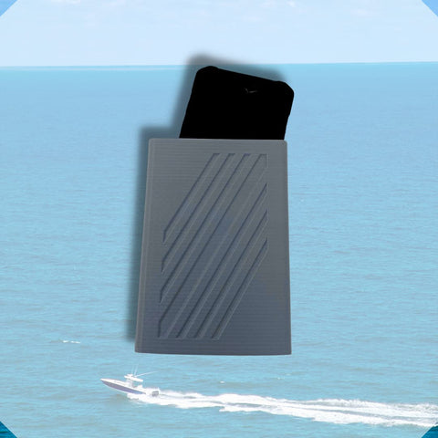 Boat Phone Mount Holder – Waterproof Secure Grip – Durable Gray Plastic | Made in USA Chatelet Manufacturing 
