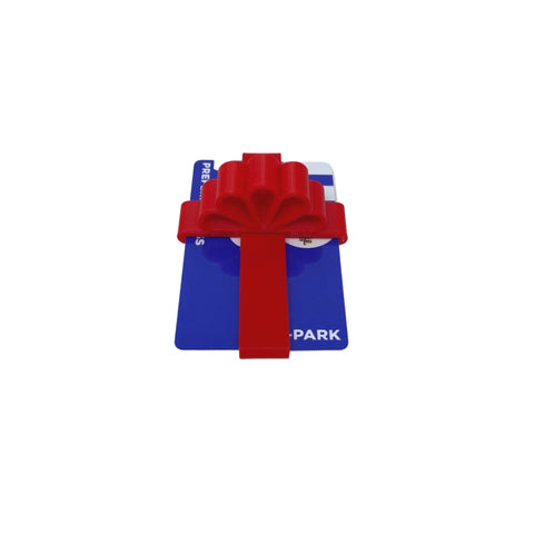 Gift Card Red Bow Wrapper - Add Some Flare to Your Gifts This Holiday Season - Holds Standard Gift Cards Chatelet Manufacturing 