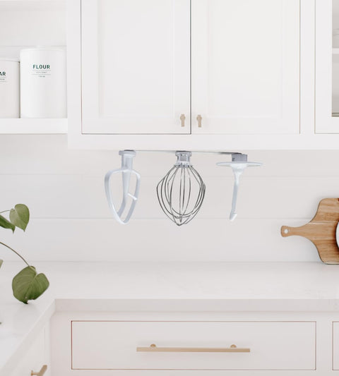 Slim Profile Kitchen Mixer Organizer Mount – Fits All Accessories | Made in USA Chatelet Manufacturing 