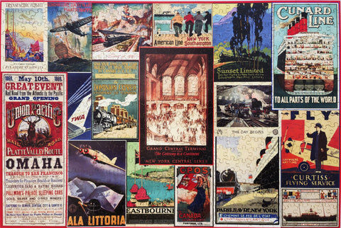 The Golden Age of Travel, Wooden Puzzle, 608 Pcs Perplexing Puzzles  Jigsaw Puzzles