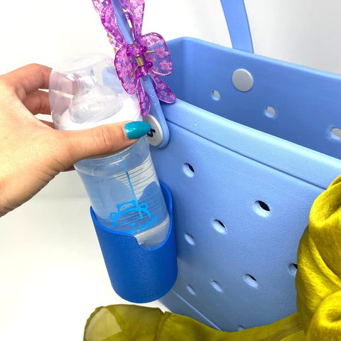 Can Drink and Water Bottle Holder Charm – Tote Bag Accessory for Bogg Bags | Made in USA Chatelet Manufacturing 
