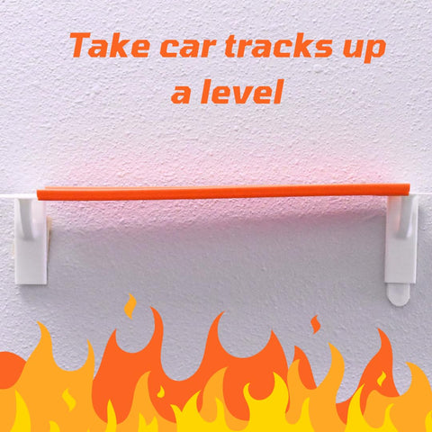 Wall-Mounted Toy Racetrack Connectors – Kids Hot Wheels Track Accessories | Made in USA Chatelet Manufacturing 