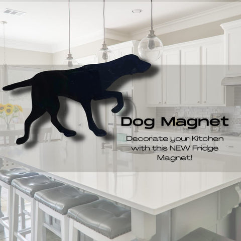 English Pointer Dog Refrigerator Magnet – 3.5 Inch Tall Black Silhouette | Made in USA Chatelet Manufacturing 