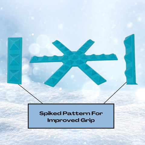 Snowboard Stomp Pad – Snowflake Spike Pattern for Enhanced Grip | Made in USA Chatelet Manufacturing 
