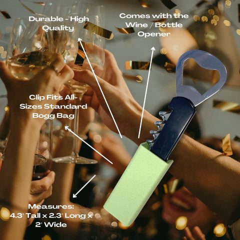 Wine Bottle Opener Charm Accessory – Bogg Bag Compatible | Made in USA Chatelet Manufacturing 