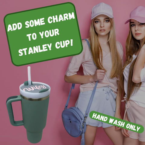 Baglets Tumbler Topper Charms – Dog Mom Design – Removable Cup Decor | Made in USA Chatelet Manufacturing 