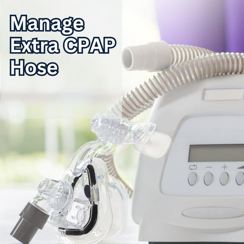 Anti-Slip CPAP Hose Organizer – Wall Mount Hook with Screw or Adhesive | Made in USA Chatelet Manufacturing 