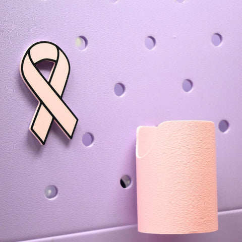 Breast Cancer Support Pink Ribbon Bag Charm – Awareness Accessory | Made in USA Chatelet Manufacturing 