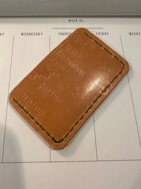 Minimalist Leather Cash Sleeve – Small Size Upcycled Wallet | Made in USA Sully + Proper Supply 