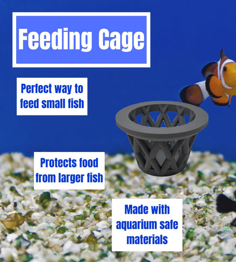 Chatelet Small Aquarium Fish Feeding Cage – Surface Float Design | Made in USA Chatelet Manufacturing 