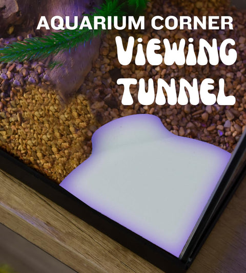Chatelet Aquarium Corner Viewing Tunnel – Immersive Tank Decor | Made in USA Chatelet Manufacturing 