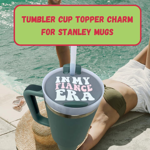 Baglets Tumbler Topper Charms – Dog Mom Design – Removable Cup Decor | Made in USA Chatelet Manufacturing 