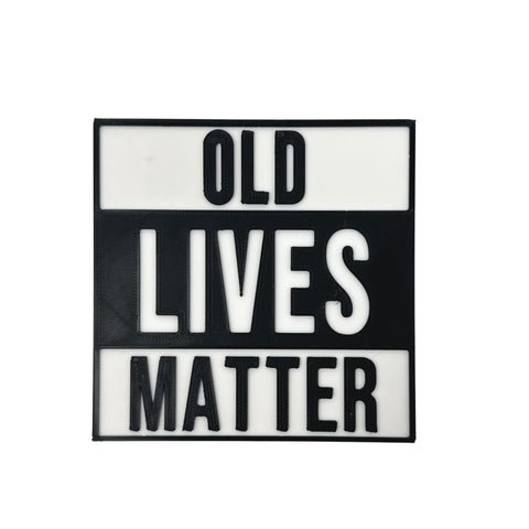 Old Lives Matter Fridge Magnet 4 Inch – Humorous Aging Awareness Decor | Made in USA Chatelet Manufacturing 