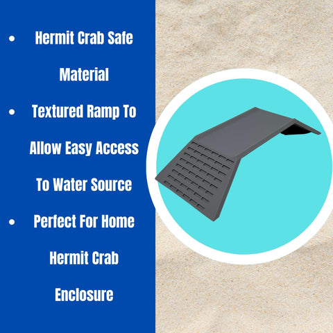 Hermit Crab Climbing Toy & Tunnel Cave | Terrarium Ramp Cave & Hideout Combo for Hermit Crabs, Lizards, Amphibians, & Other Pets | Made in USA Chatelet Manufacturing 
