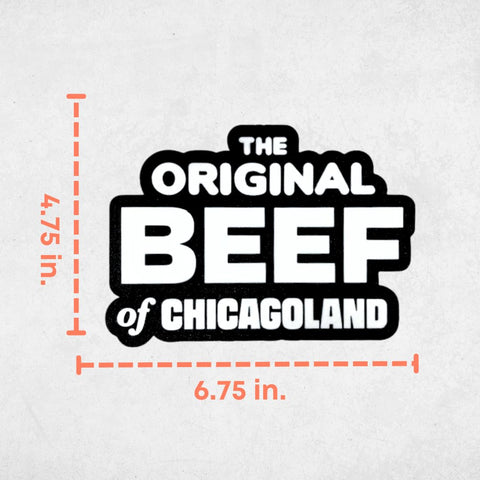 The Original Beef of Chicagoland Decorative Fridge Magnet – TV Show Fan Gift | Made in USA Chatelet Manufacturing 